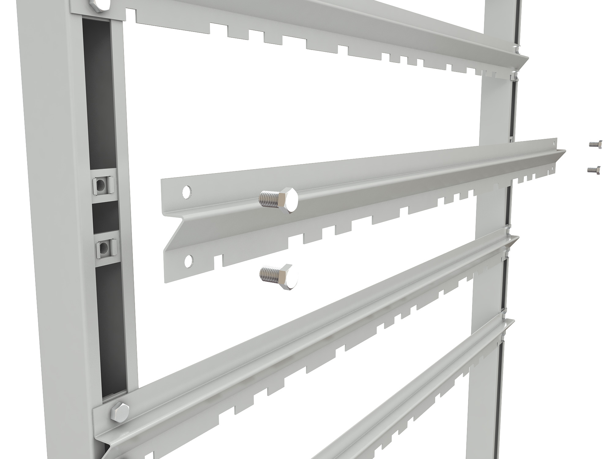 ER-00024078 Стеллаж для пластиковых лотков SORTEX односторонний 1800x1000x450.01