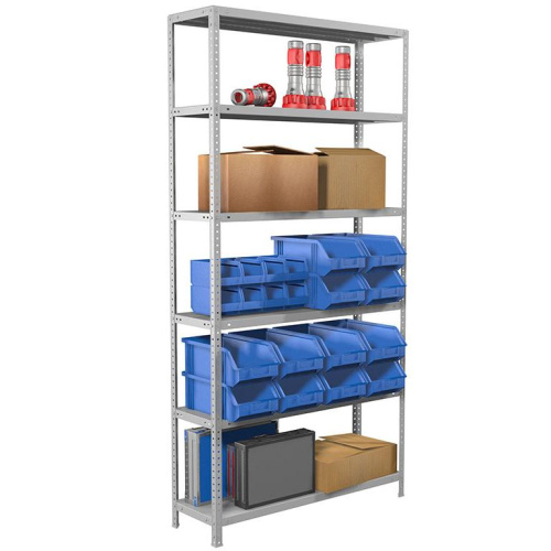 Стеллаж металлический MS Standart 200/100x40/6