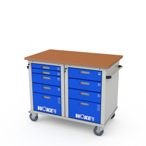 ER-00035625 Верстак мобильный двухтумбовый WOKER PRO 2504.1200 990x1200x745 мм