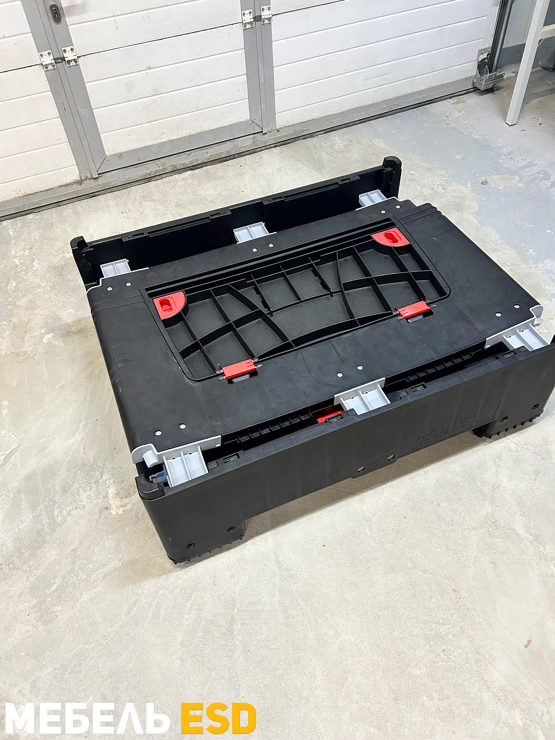 Складной ящик Bigbox с ESD-защитой на колесах